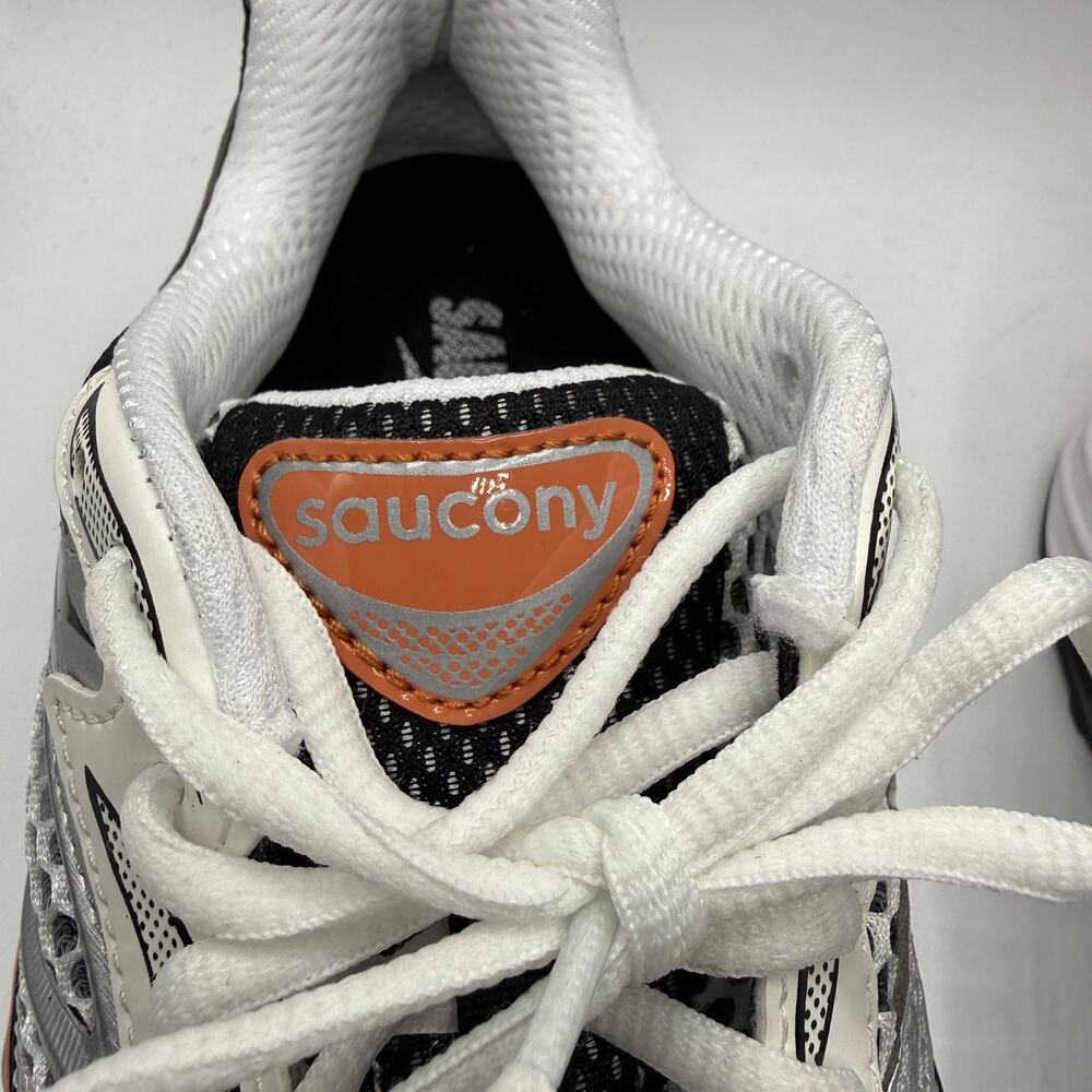 NEW Saucony ProGrid Omni 9 Sneakers Silver/Orange Size US W 11.5 / M 10 - Picture 9 of 11